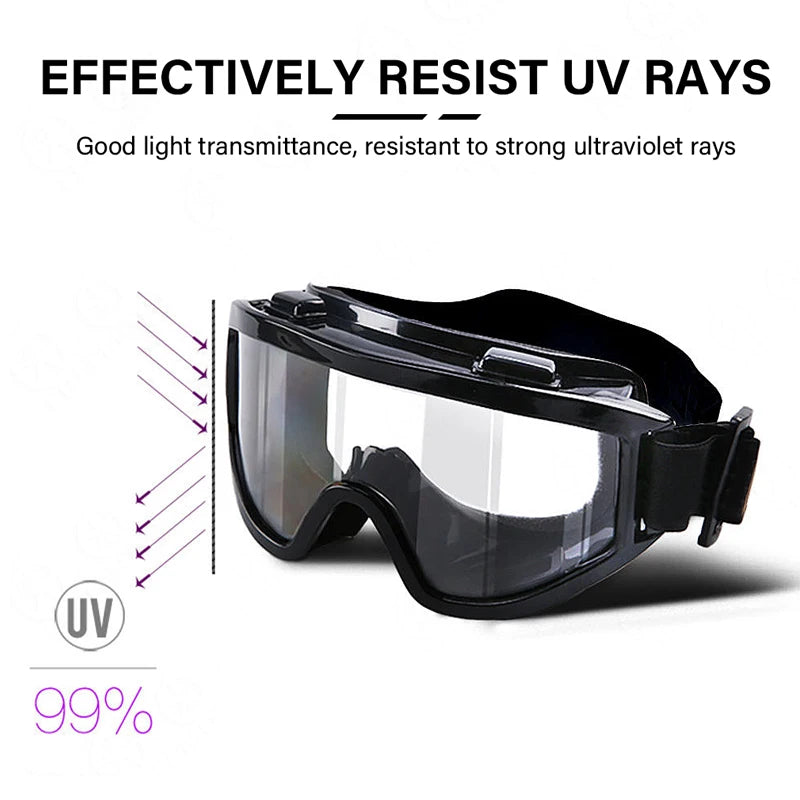 Safety Goggle Anti Splash Dust Proof Work Lab Eyewear Eye Protection Industrial Research Safety Glasses Clear Lens