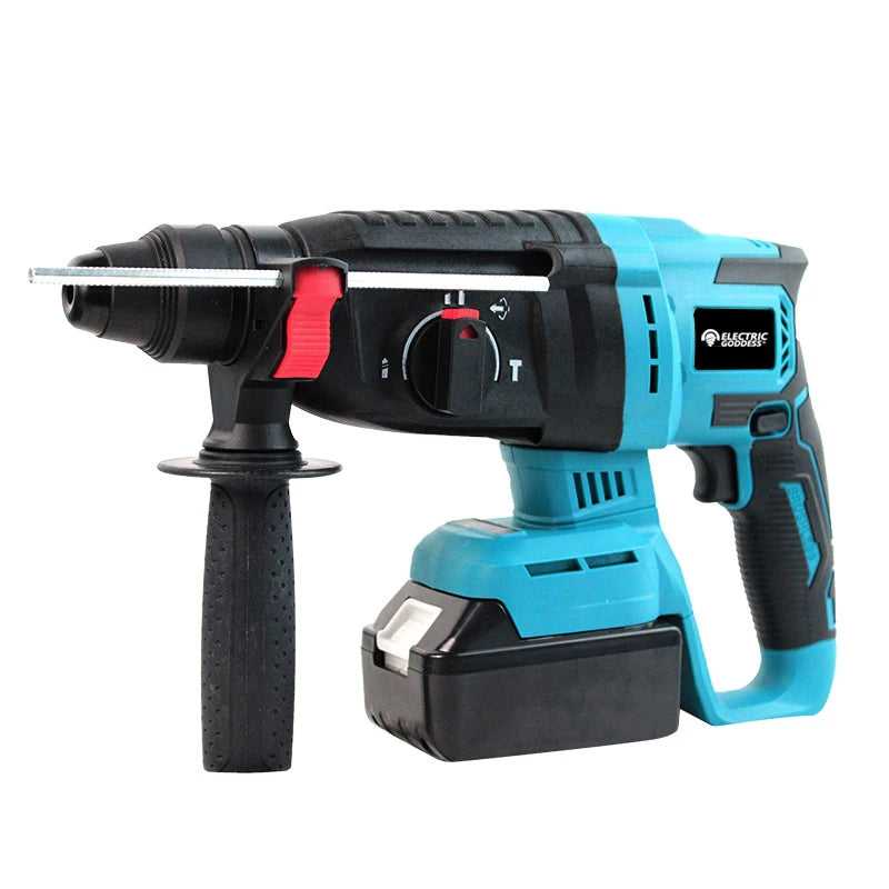 Electric Goddess Cordless Electric Impact Drill Electric Hammer Multifunctional Rotary Electric Pick 26mm for Makita 18V Battery