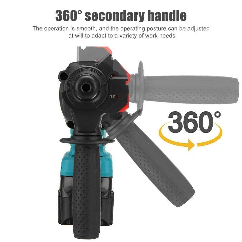 Electric Goddess Cordless Electric Impact Drill Electric Hammer Multifunctional Rotary Electric Pick 26mm for Makita 18V Battery