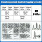 304 Stainless Steel Cross Recessed Countersunk Head Self-tapping Screw Cross Drive Flat Head Self Drilling Furniture Wood Screws