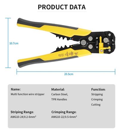 Wire Stripper Tools Multitool Pliers  Automatic 5 In1 Stripping Cutter Crimping Cable Wire Electrician Repair Tools