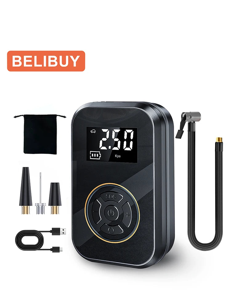 ABS Wireless Portable Car Air Pump Air Compressor 12V 150PSI Electric Tire Inflator Pump for Motorcycle Bicycle Car Tyre Ball