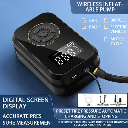 ABS Wireless Portable Car Air Pump Air Compressor 12V 150PSI Electric Tire Inflator Pump for Motorcycle Bicycle Car Tyre Ball