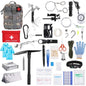 125Pcs Survival Kits Professional Emergency Survival Gear Tactical First Aid Kit Supplies for Outdoor Adventure Camping Hiking