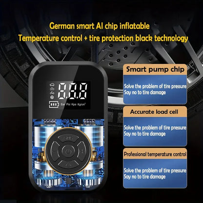ABS Wireless Portable Car Air Pump Air Compressor 12V 150PSI Electric Tire Inflator Pump for Motorcycle Bicycle Car Tyre Ball