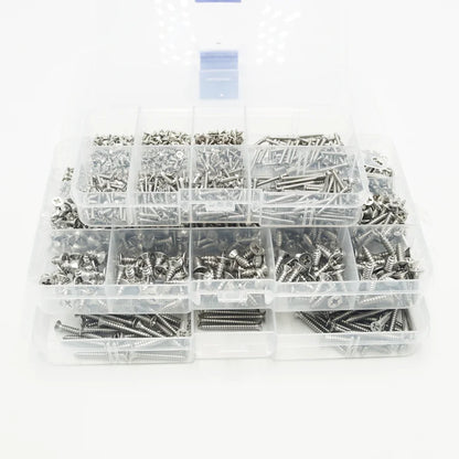 304 Stainless Steel Cross Recessed Countersunk Head Self-tapping Screw Cross Drive Flat Head Self Drilling Furniture Wood Screws